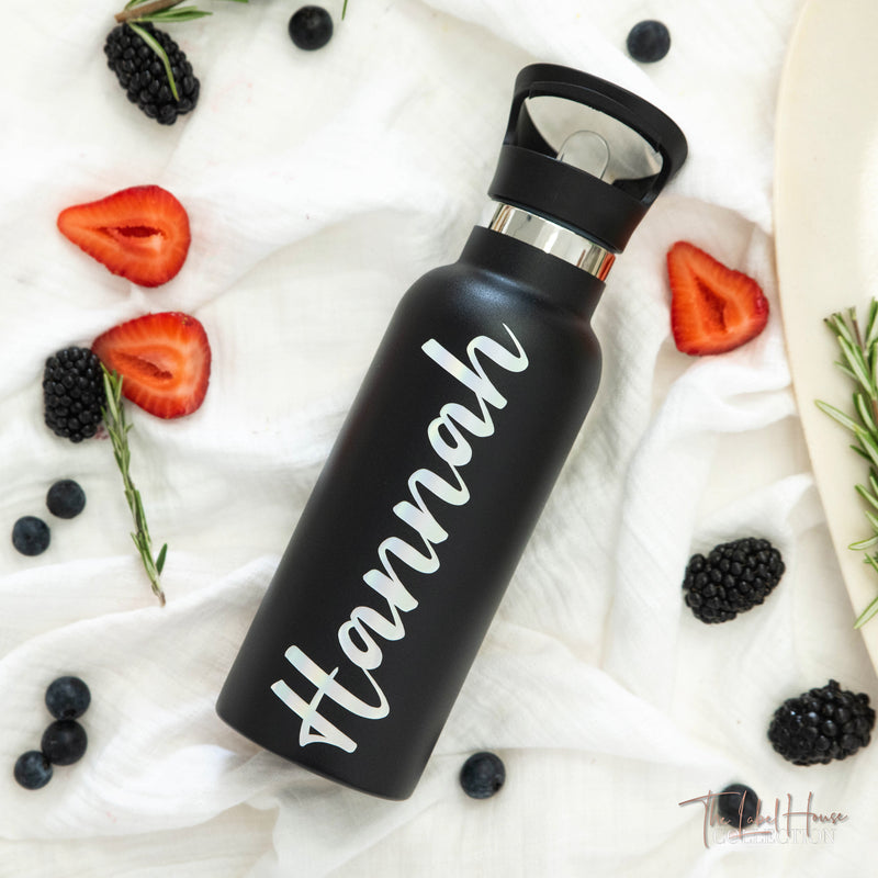 Personalised Water Bottle - Black