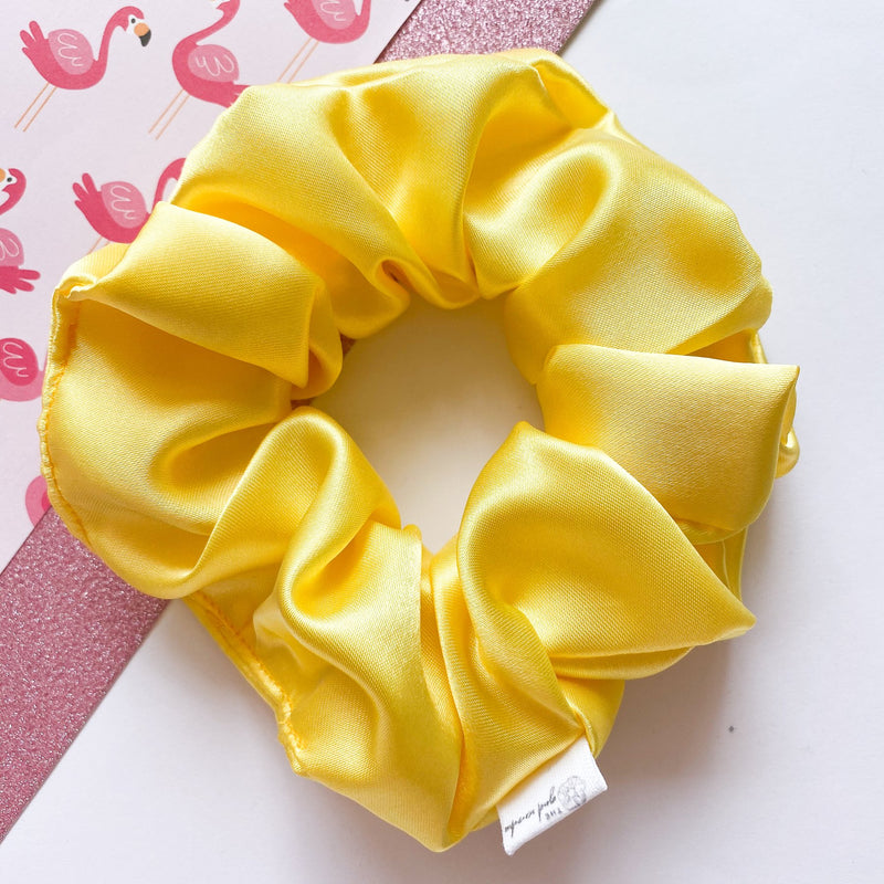 Sunshine Satin Scrunchie