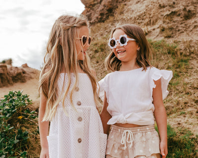 Flower Girl White Daisy Sunglasses