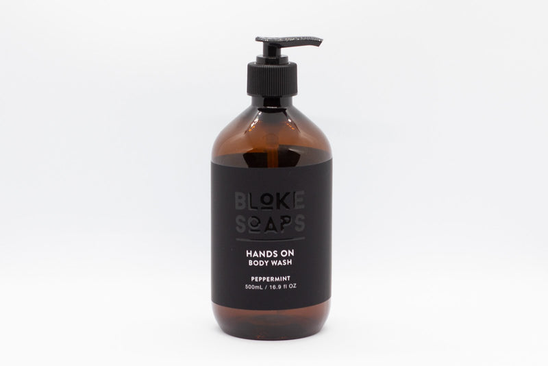 Bloke Soaps - Body Wash - Peppermint - Hands On 500 mL